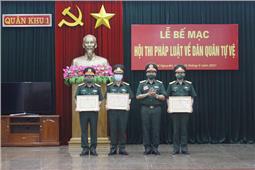 Bế mạc Hội thi pháp luật về dân quân tự vệ năm 2021